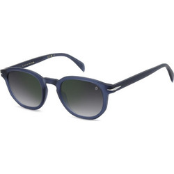 David Beckham DB1007S FLLNU Ανδρικά Γυαλιά Ηλίου Τετράγωνα Κοκάλινα Μπλε με Μαύρο Degradee Φακό