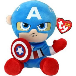 Ty Beanie Babies Floppy Captain America 1607-44002