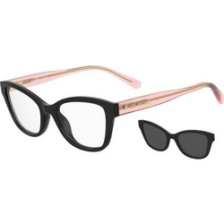 Love Moschino MOL657/C/TN 3H2 Παιδικός Σκελετός Γυαλιών Οράσεως με Clip-On Κοκάλινος Μαύρος Καφέ
