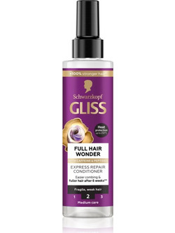Schwarzkopf Gliss Full Hair Wonder Leave In Conditioner Spray για Επανόρθωση 200ml