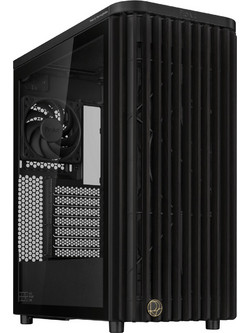 Asus ProArt PA401 Wood Edition Black Midi Tower Κουτί Υπολογιστή με Πλαϊνό Παράθυρο