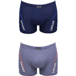 Uomo Ανδρικά Μποξεράκια Σετ 2Pack Navy Μπλε BO313-GB