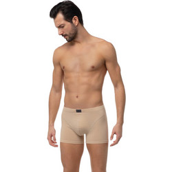 Minerva Ανδρικά Μποξεράκια Σετ 2Pack Μπεζ 90-29303
