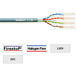 Tasker U/UTP Cat.6a Καλώδιο Δικτύου Ethernet 100m Grey C716