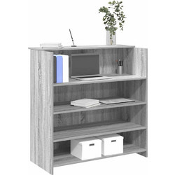 vidaXL Γραφείο Reception Ξύλινο με Βιβλιοθήκη 100x50x103.5cm 3324165