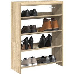 vidaXL Παπουτσοθήκη Ξύλινη Sonoma M60xΠ25xY81cm 859880