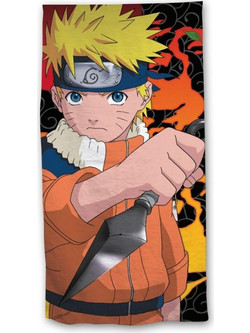 Naruto Uzumaki Παιδική Πετσέτα Θαλάσσης Πορτοκαλί 70x140cm 72727