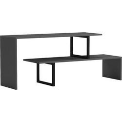 Pakoworld Έπιπλο Τηλεόρασης Ξύλινο Γκρι Μ160xΠ30xΥ45cm Lilant 230-000041
