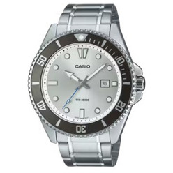 Casio Ανδρικό Ρολόι με Ασημί Μεταλλικό Μπρασελέ MDV-107D-7AVDF