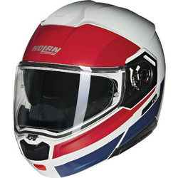 Nolan N90-3 Roboto 345 Black Red White Κράνος Μηχανής Flip-Up 1630gr