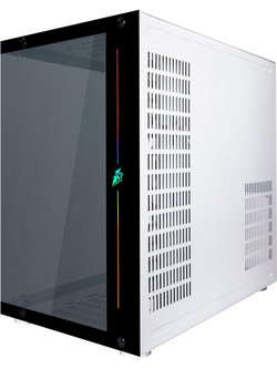 1stPlayer SP8 White Gaming Midi Tower Κουτί Υπολογιστή με Πλαϊνό Παράθυρο