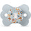 Suavinex Wonderland Sx Pro Physiological Ορθοδοντική Πιπίλα Σιλικόνης 0-6m Liberty Blue