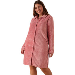 Promise Γυναικεία Ρόμπα Χειμωνιάτικη Fleece Ροζ 18434