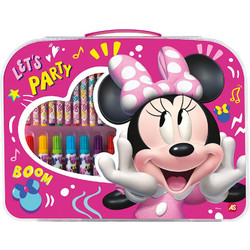 AS Company Disney Minnie Σετ Ζωγραφικής με Βαλιτσάκι 33x25x3cm 34τμχ 1023-66224