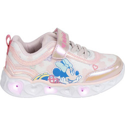 Cerda Minnie Παιδικά Sneakers με Φωτάκια Ροζ Χρυσά 2300006751