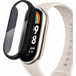 Tech-Protect Defense360 Πλαστική Θήκη Tempered Glass για Xiaomi Smart Band 8 / 8 NFC Μαύρη