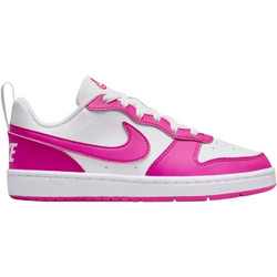 Nike Court Borough Παιδικά Sneakers Λευκά Φούξια DV5456-123