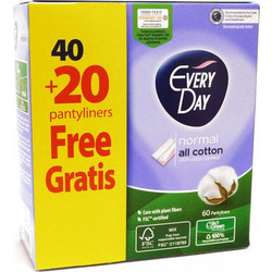 EveryDay All Cotton Normal Σερβιετάκια για Ελαφριά Ροή από Βαμβάκι 60τμχ