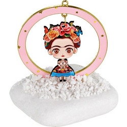 Μπομπονιέρα Βάπτισης Διακοσμητικό Frida Kahlo από Μέταλλο, Πέτρα & Ξύλο M10825