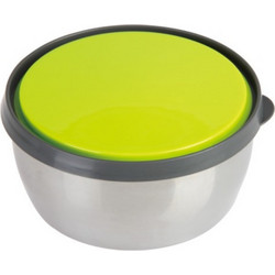Veltihome Δοχείο Φαγητού Inox 400ml Ασημί Πράσινο