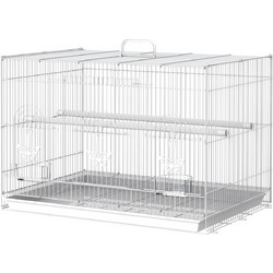 PawHut Κλουβί Πτηνών Λευκό 60x41x41cm D51-025