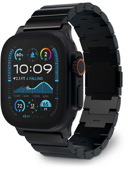 Decoded Titanium Λουράκι Μεταλλικό Black (Apple Watch Ultra 49mm)