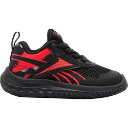 Reebok Rush Runner 5 Παιδικά Αθλητικά Παπούτσια για Τρέξιμο Μαύρα Κόκκινα 100209188