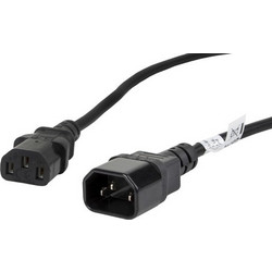 Lanberg CA-C13E-11CC-0018-BK Προέκταση Καλωδίου Τροφοδοσίας IEC C13 to IEC C14 1.88m
