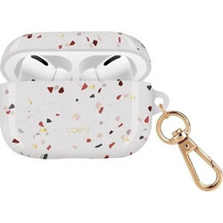 Uniq Coehl Terrazzo Θήκη Σιλικόνης με Γάντζο για Apple AirPods Pro 1 Πολύχρωμη