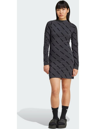 Adidas Monogram Mini Αθλητικό Φόρεμα Ανθρακί JE8358