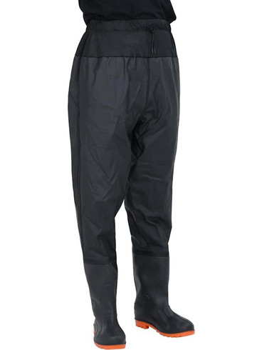 vidaXL Waist Waders Γαλότσες Εργασίας Μέσης Μαύρες 40170