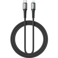 Bwoo BO-X288C-L Braided USB-C to Lightning Cable 30W 3m Black 6933654813372