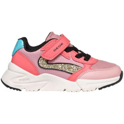 Geox Παιδικά Sneakers Σομόν Κοραλί Γαλάζια J46M2AO54FUC7K8T
