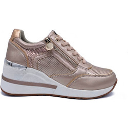 Stonefly Γυναικεία Sneakers Flatforms Ροζ Χρυσά 222495-I89