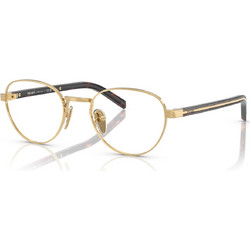 Prada PRB53V 5AK1O1 Ανδρικός Σκελετός Γυαλιών Οράσεως Μεταλλικός Χρυσός Μαύρος