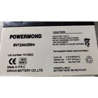 Powermond 101-040 Μπαταρία VRLA 6V 12Ah