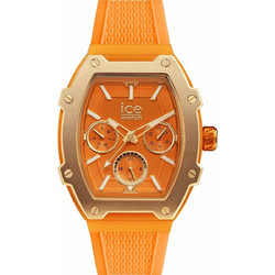 Ice Watch Γυναικείο Ρολόι Χρονογράφος με Πορτοκαλί Καουτσούκ Λουράκι IC023287