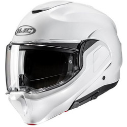 HJC F100 Pearl White Κράνος Μηχανής Flip-Up