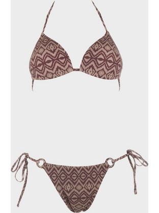 Gsecret Bikini Set Τριγωνάκι Καφέ C6108-32538