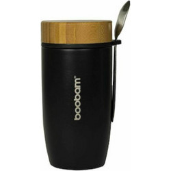 Thermos Δοχείο Φαγητού Θερμός Inox Κατάλληλο για Φούρνο Μικροκυμάτων 500ml Μαύρο
