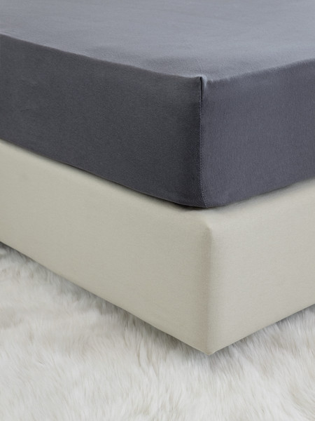 Nima Σεντόνι Ημίδιπλο Βαμβακερό με Λάστιχο 120x200+40 Tender Dark Grey