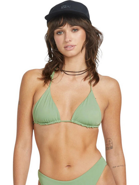 Volcom Bikini Top Τριγωνάκι Πράσινο Mint O1412508-GGN