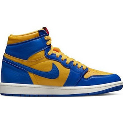 Jordan Air 1 Retro High OG Γυναικεία Sneakers Μποτάκια Royal Blue Κίτρινα FD2596-700