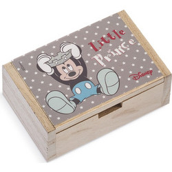 Parisis Μπομπονιέρα Βάπτισης Κουτί Mickey Mouse Πρίγκιπας από Ξύλο ΝΑ245