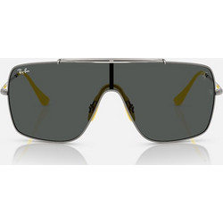 Ray-Ban RB3697M F03087 Ανδρικά Γυαλιά Ηλίου Μάσκα Μεταλλικά Χρυσά με Μαύρο Φακό