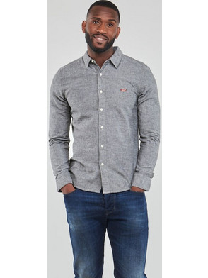 Levi's Ανδρικό Πουκάμισο Βαμβακερό Μακρυμάνικο Slim Fit Γκρι 37524-884