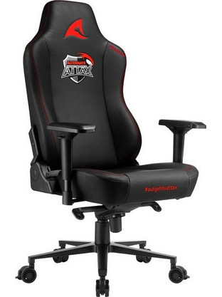 Sharkoon Skiller Καρέκλα Gaming Δερματίνης με Ρυθμιζόμενα Μπράτσα Μαύρη Κόκκινη SGS40