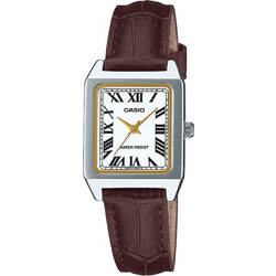Casio Γυναικείο Ρολόι με Καφέ Δερμάτινο Λουράκι LTP-B150L-2B2EF