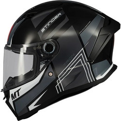 MT Stinger 2 Tron B12 Black Grey Κράνος Μηχανής Full Face 1450gr
