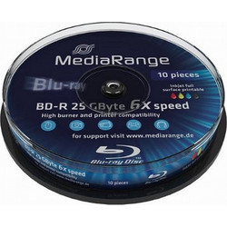 MediaRange MR509 Εγγράψιμα BD-R 6x Dual Layer Printable 50GB Cake Box 10τμχ